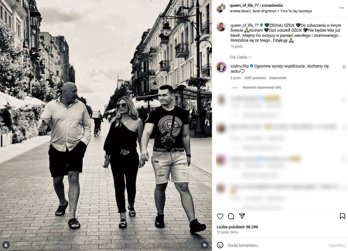 Kaźmierska pożegnała Jacka