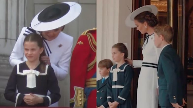 Trooping the Colour 2024: Czułe gesty księżnej Kate. Tak się opiekuje księżniczką Charlotte (FOTO)