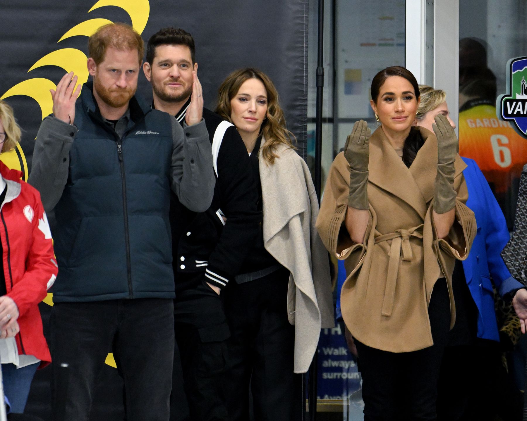 Meghan Markle i książę Harry na pokazie curlingu na wózkach inwalidzkich