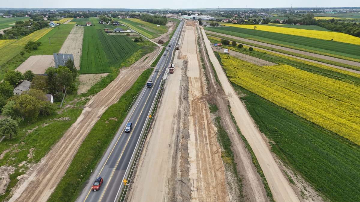 Postęp prac S19 Lublin Lubartów | fot. GDDKiA