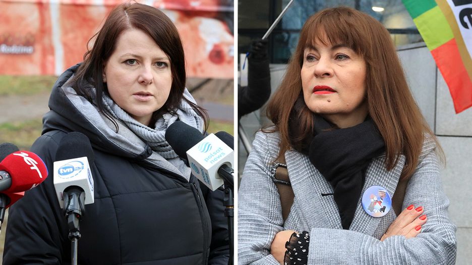 Kaja Godek i Justyna Wydrzyńska