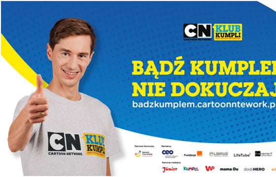 Kamil Stoch w kampanii Cartoon Network apeluje do młodzieży: „Bądź kumplem, nie dokuczaj"