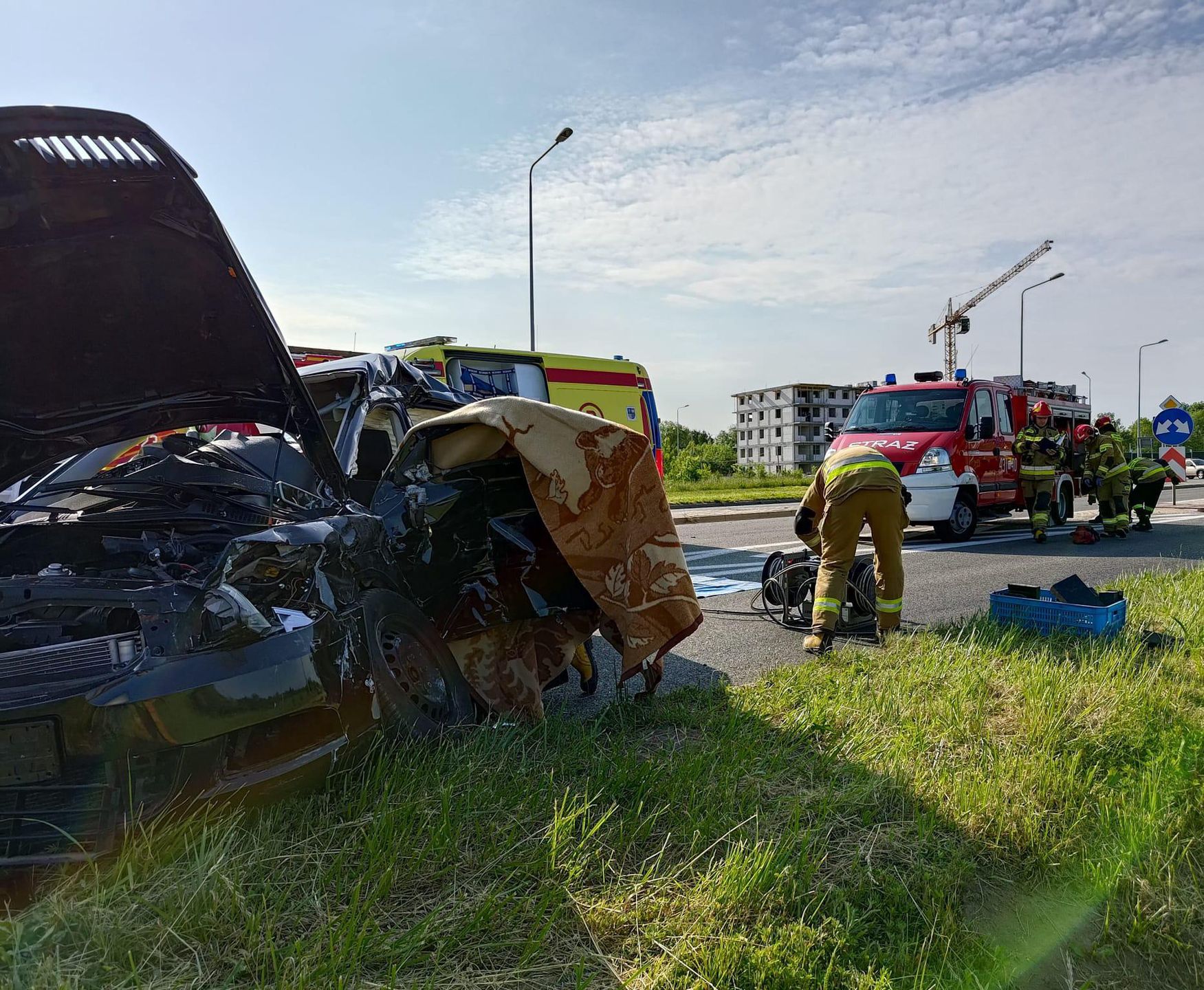 Dzieci jechały na wycieczkę. Autobus zderzył się z osobówką