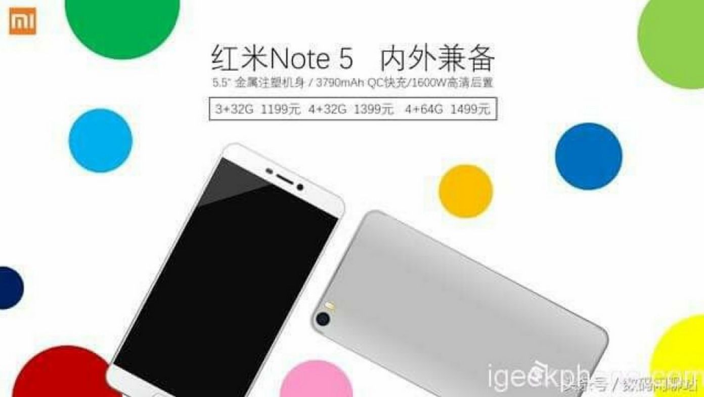 Xiaomi Redmi Note 5 i Redmi Note'a 5A na horyzoncie 4