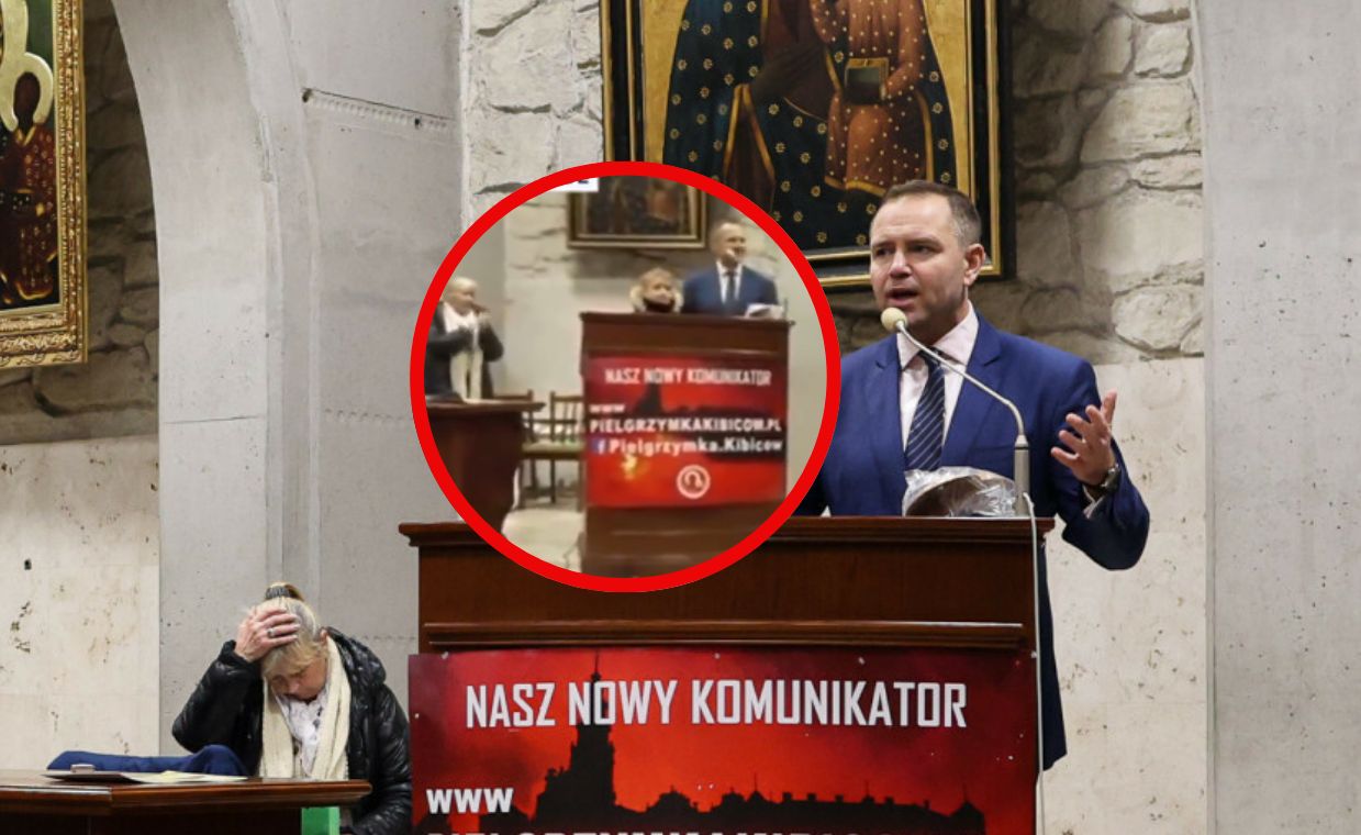 Krzyki na Jasnej Górze, Nawrocki na mównicy. Wymowny komentarz jezuity