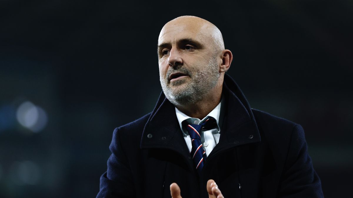 CARDIFF, WALES - MARCH 26: Michal Probierz the head coach / manager of Poland during the UEFA EURO 2024 Play-Offs semifinal match between Wales and Poland at Cardiff City Stadium on March 26, 2024 in Cardiff, Wales.(Photo by James Baylis - AMA/Getty Images)