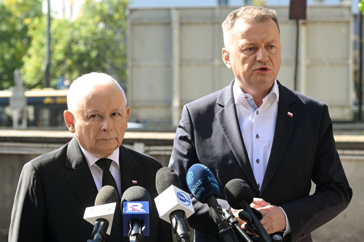 Jarosław Kaczyński i Mariusz Błaszczak