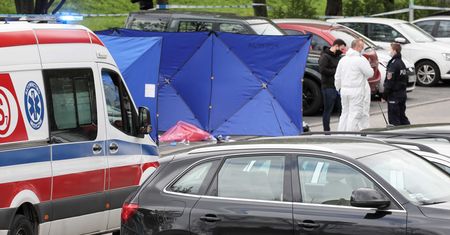 Strzały na Gocławiu. Akcja policji przy pralni chemicznej (ZDJĘCIA)