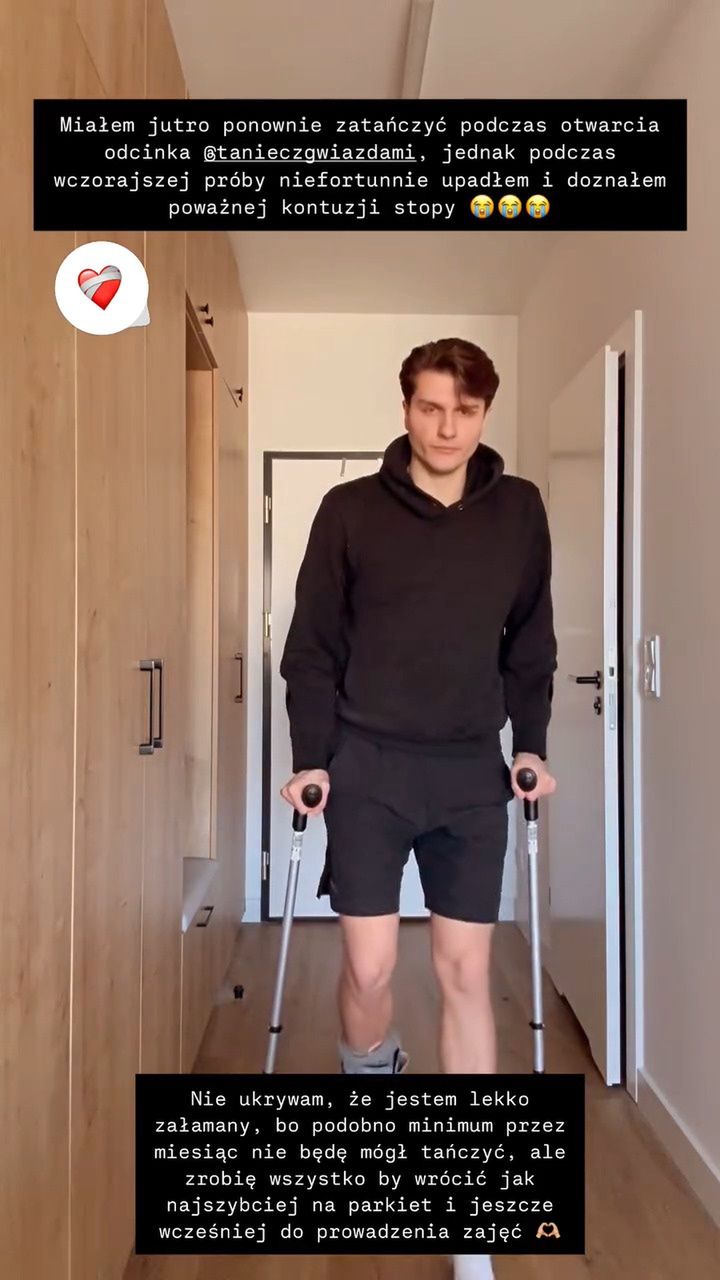 Michał Kassin doznał kontuzji na próbach do "Tańca z Gwiazdami"