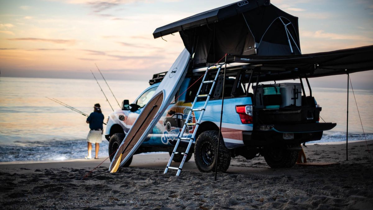 Wędkowanie, surfing, albo zwykły caravaning - z Titanem Surfcamp każda z tych opcji jest możliwa.
