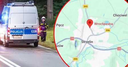 Karambol pod Strzelinem. Sprawca zabrany do szpitala śmigłowcem
