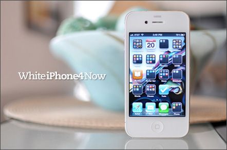biały iPhone 4