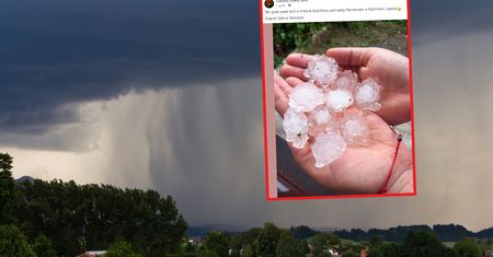 Potężne gradobicie na Śląsku. Pokazali gradziny, są po prostu ogromne