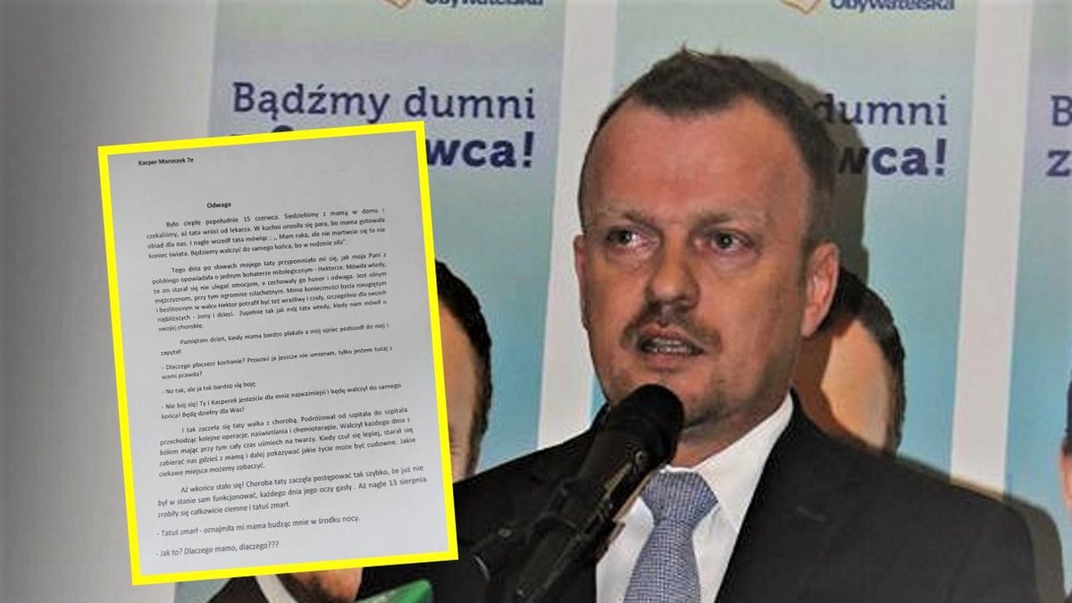 Prezydent Sosnowca Arkadiusz Chęciński. 