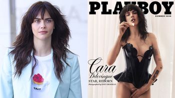 Cara Delevingne pozdrawia z okładki "Playboya" w samym LATEKSOWYM GORSECIE. Jest ogień? (FOTO)