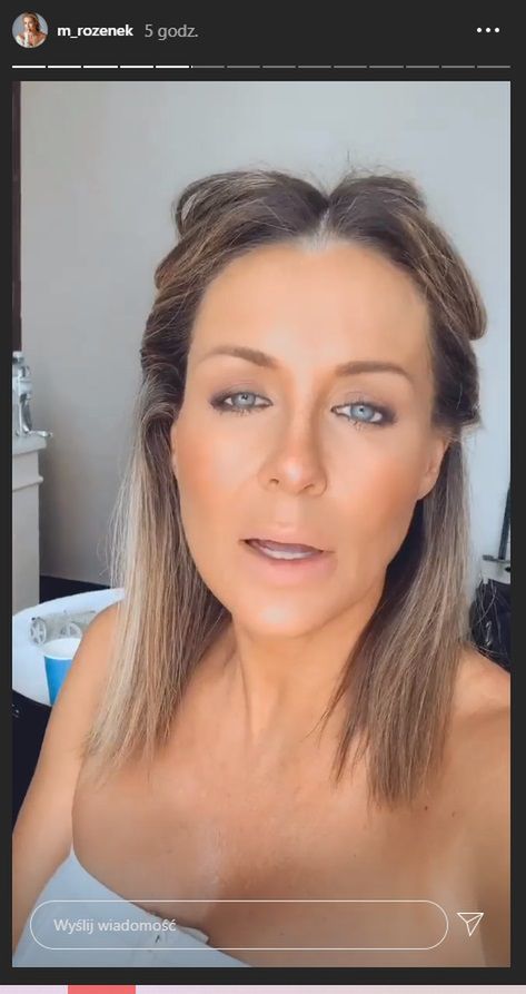 Małgorzata Rozenek odciąga pokarm w pracy