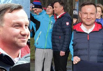 Zadowolony Andrzej Duda pozuje do selfie w Szczyrku (ZDJĘCIA)