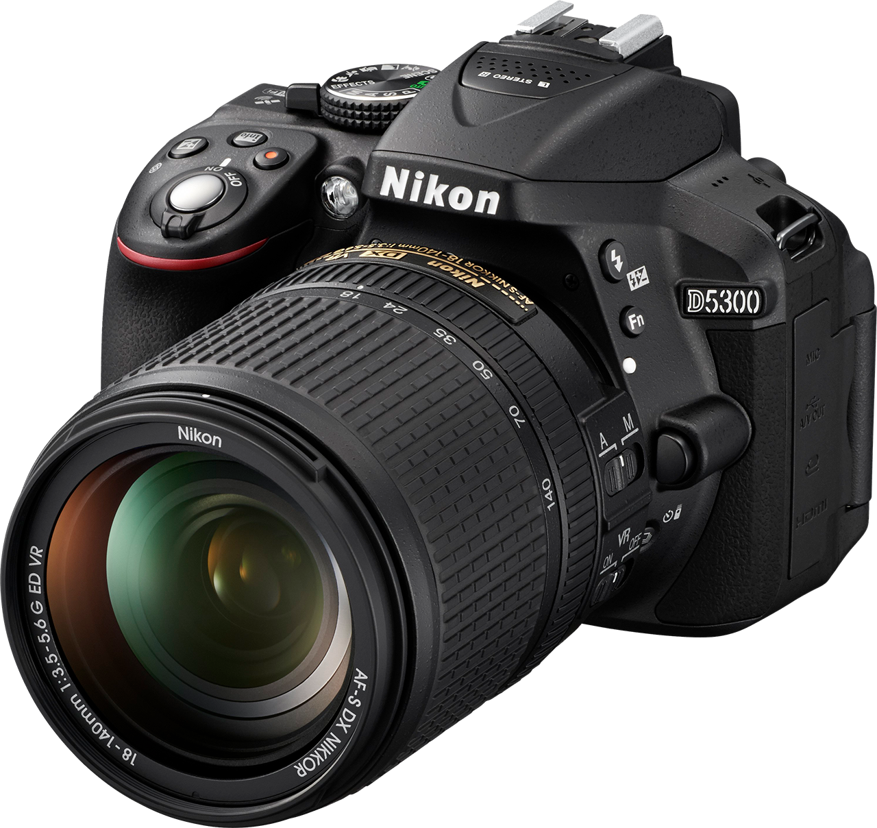 Nikon D5300 został wykonany w technologii Monocoque - korpus aparatu ma jednolitą konstrukcję