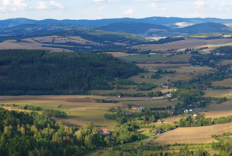 Wambierzyce z lotu ptaka