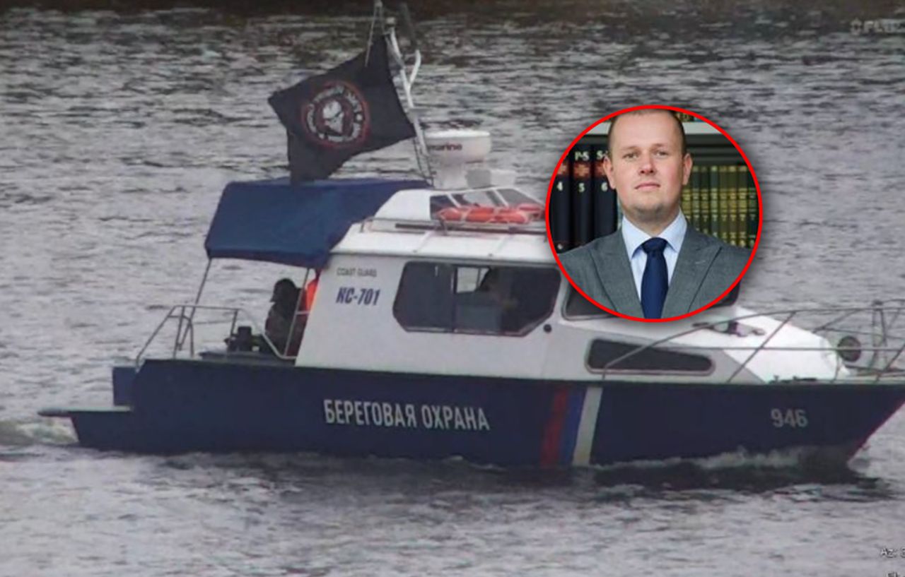 Łódź z flagą Wagnera na rzece Narwa. Ekspert wyjaśnia cel Rosji