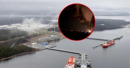 Atak dronów na port w Primorsku. Statek został trafiony