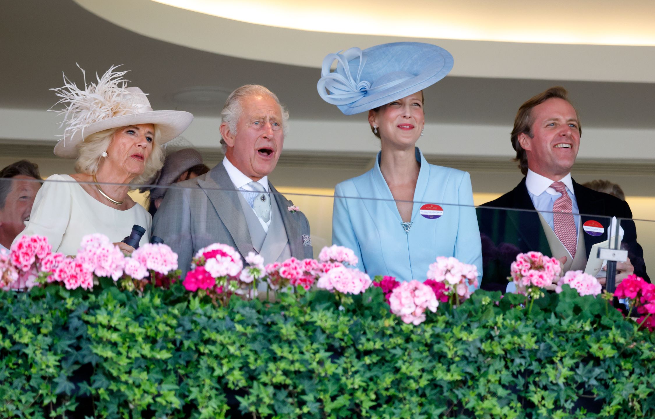 Król Karol, królowa Camilla, Lady Gabriella Windsor, Thomas Kingston