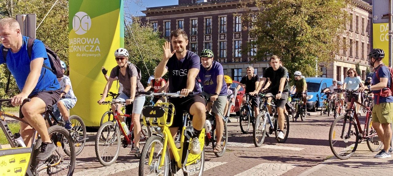 Dąbrowa Górnicza: Tłumy rowerzystów przejechały przez ulice miasta