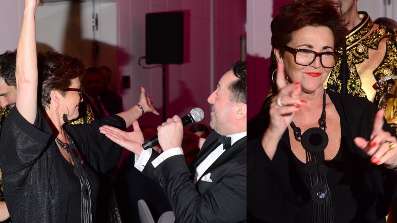 Jolanta Kwaśniewska na gali "Osobowości i Sukcesy"