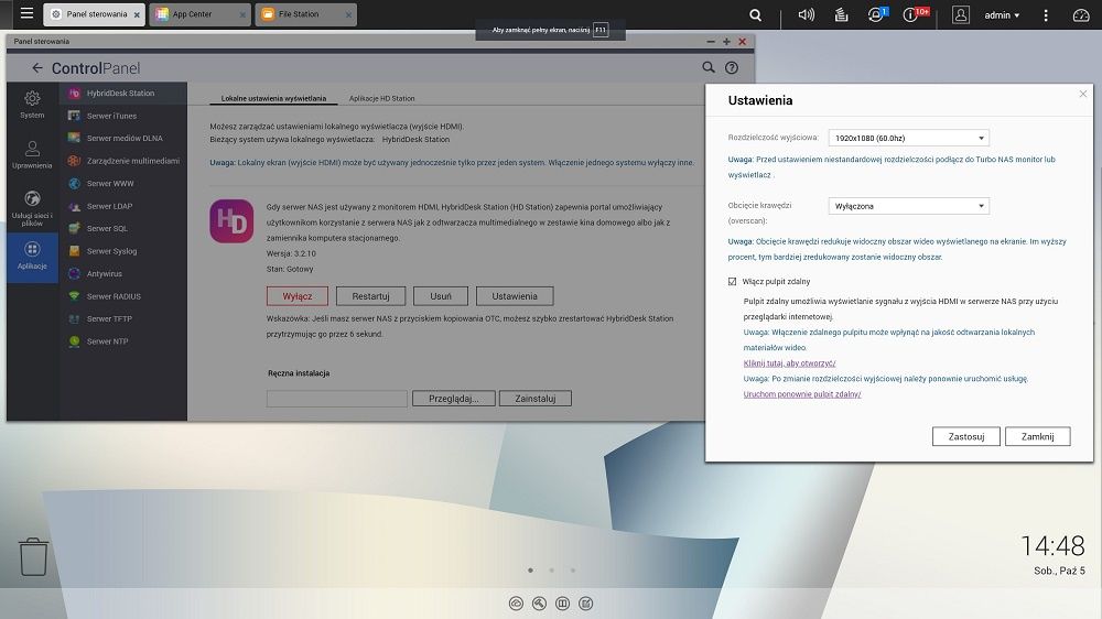 QNAP QTS - HibridDesk Station