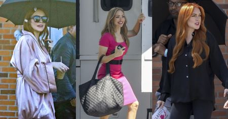 DAWNO NIEWIDZIANA Lindsay Lohan i Amanda Seyfried przyłapane na planie reklamy inspirowanej "Wrednymi dziewczynami" (ZDJĘCIA)