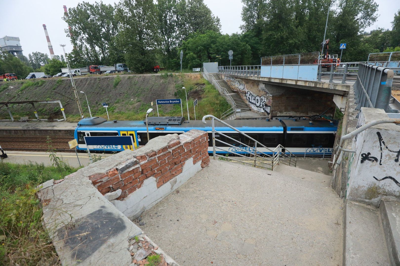 W poniedziałek 16 czerwca PKP PLK zamknęły kolejny wiadukt w Katowicach, tym razem przy ul. Dobrego Urobku
