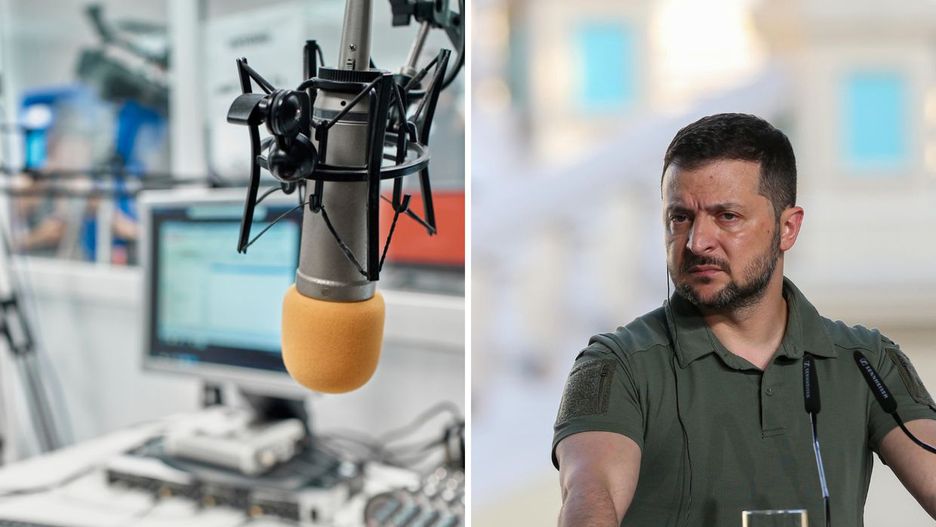 Studio radiowe / Wołodymyr Zełenski - zdjęcia ilustracyjne