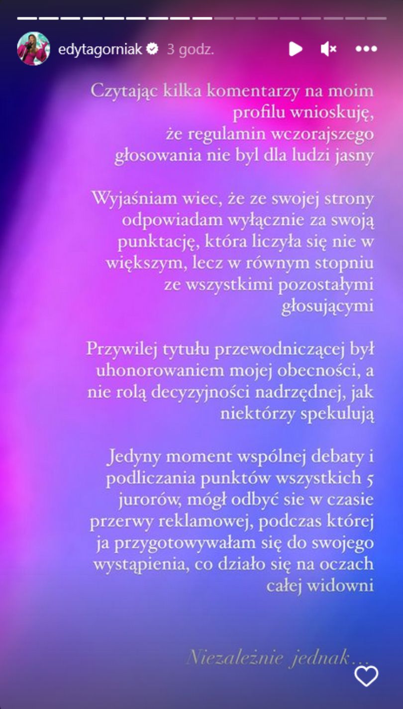 Eurowizja. Edyta Górniak faworyzowała Blankę? Wokalistka odpowiada na zarzuty