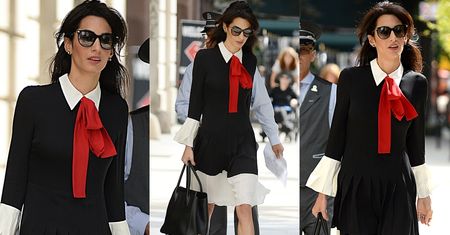 Amal Clooney w Nowym Jorku w stylizacjach za... 188 TYSIĘCY ZŁOTYCH (ZDJĘCIA)