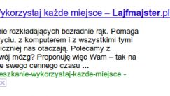 Wyświetlaj podgląd stron w wynikach wyszukiwania Google 1