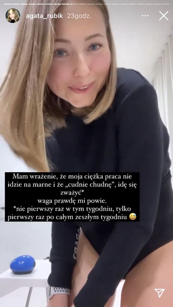 Agata Rubik cały czas chudnie 