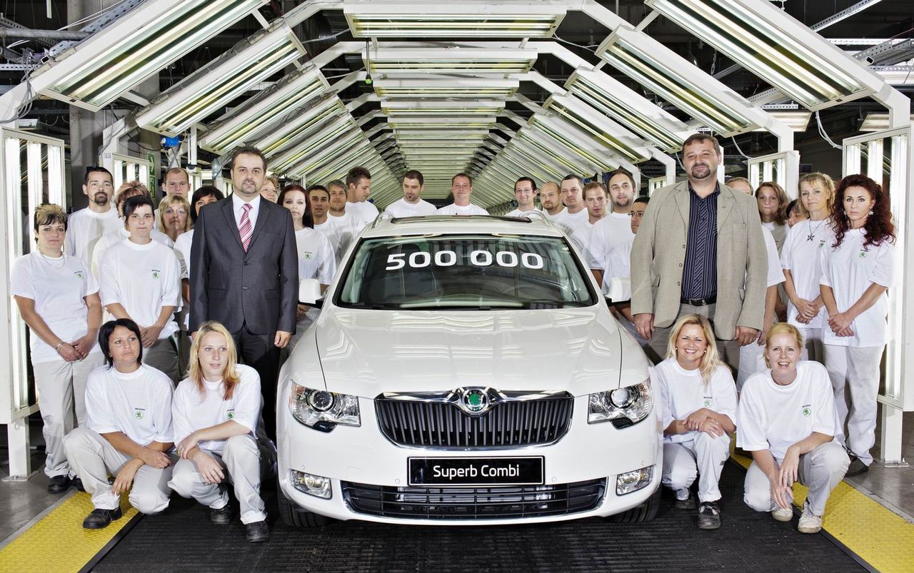 Škoda Superb numer 500 000 opuściła taśmy produkcyjne