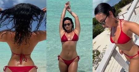 Szczupła jak nigdy wcześniej Demi Lovato wdzięczy się w BIKINI na rajskich wczasach. Jest ogień? (ZDJĘCIA)
