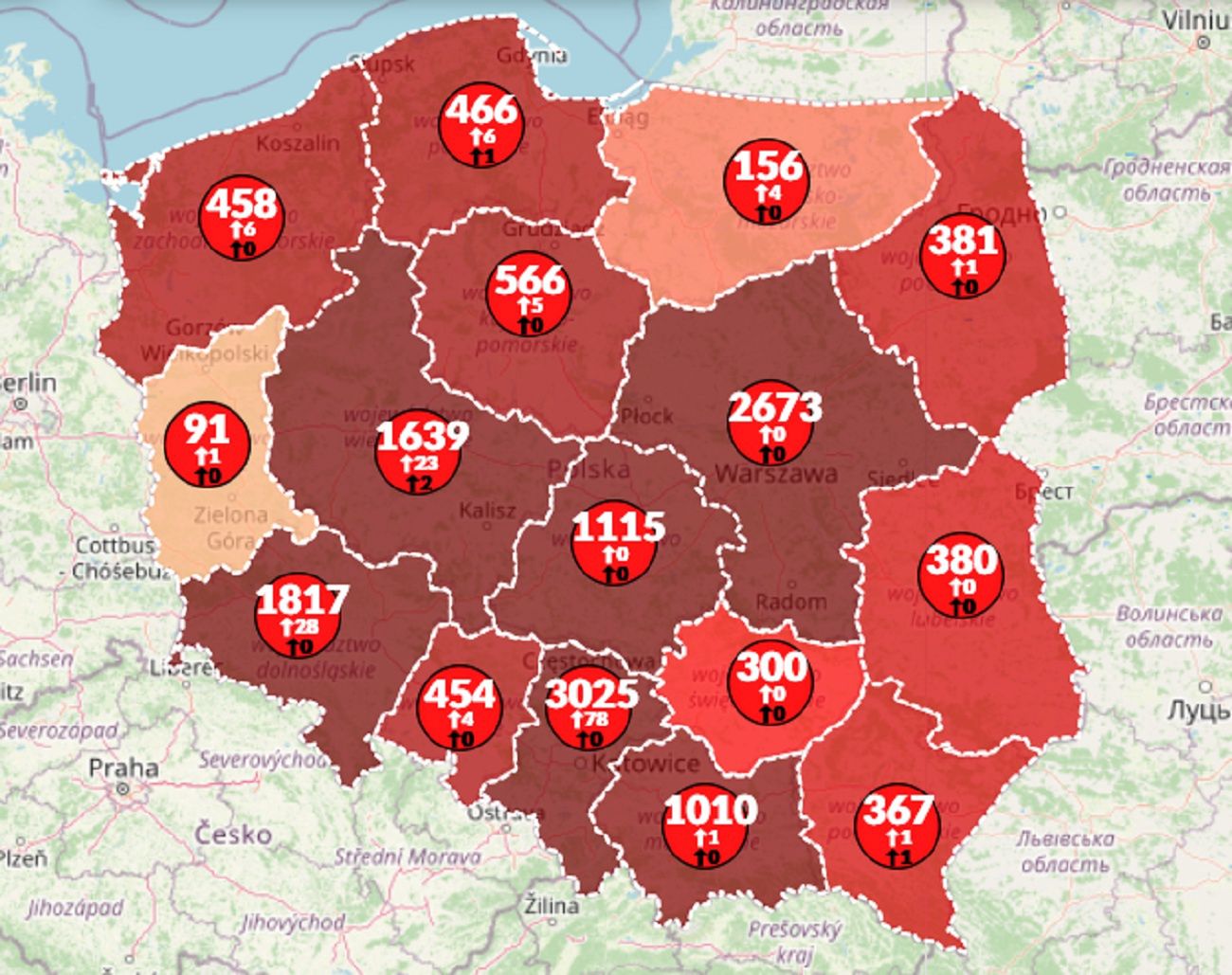 Koronawirus w Polsce. Aktualna mapa zarażeń