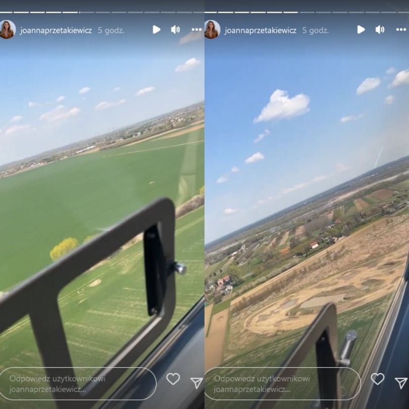 Joanna Przetakiewicz poleciała helikopterem na obóz Anny Lewandowskiej
