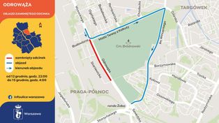 Warszawa: Ulica Odrowąża zamknięta. Bardzo brakuje mostu Krasińskiego