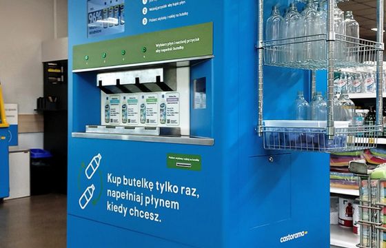 W Castoramie można napełniać butelki środkami czystości
