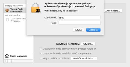 Twitter grzmi o poważnej luce w macOS: logowanie na roota bez hasła