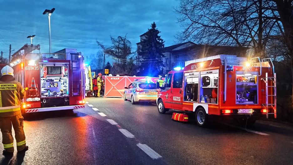 Wypadek w Porębie koło Zawiercia