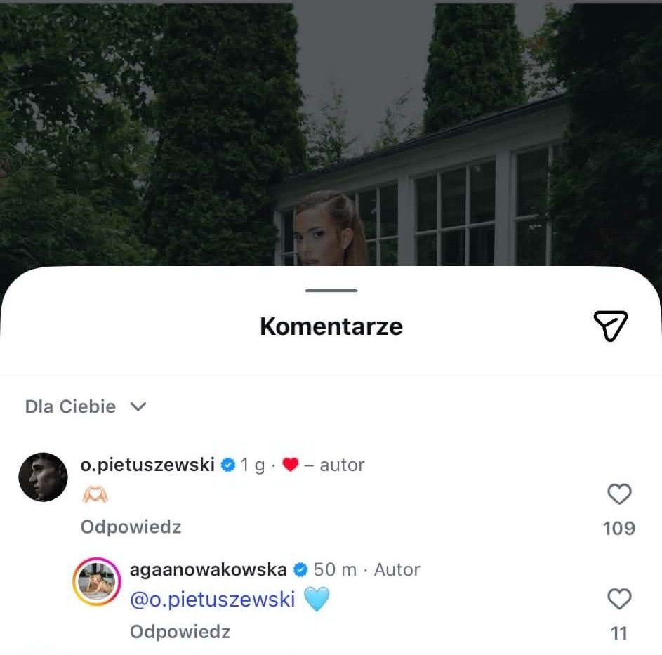 Oskar Pietuszewski potwierdza związek z Agnieszką Nowakowską?