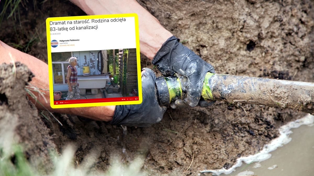 Pani Urszula została odcięta od kanalizacji.