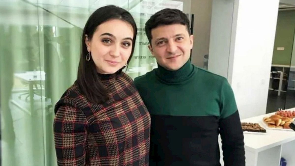 Julia Mendel z prezydentem Zełenskim