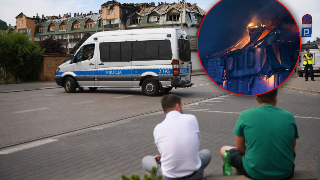 Pożar doszczętnie zniszczył blok w Ząbkach