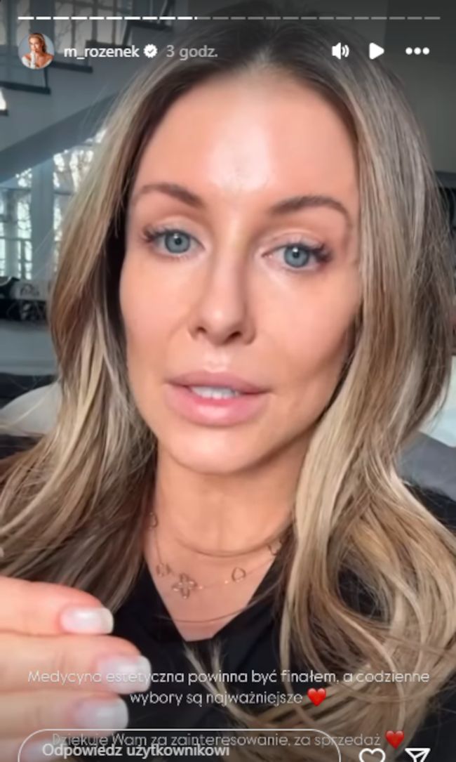 Małgorzata Rozenek odpowiada na uwagi internautów