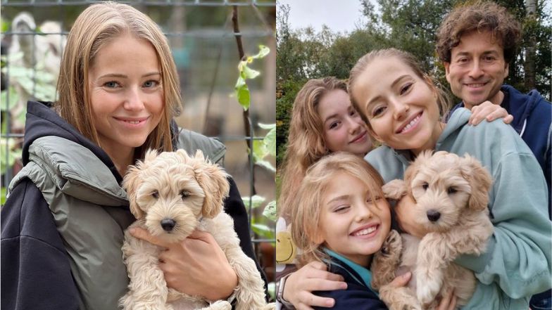 Agata Rubik pozuje z psem i odpowiada na zarzuty internautki